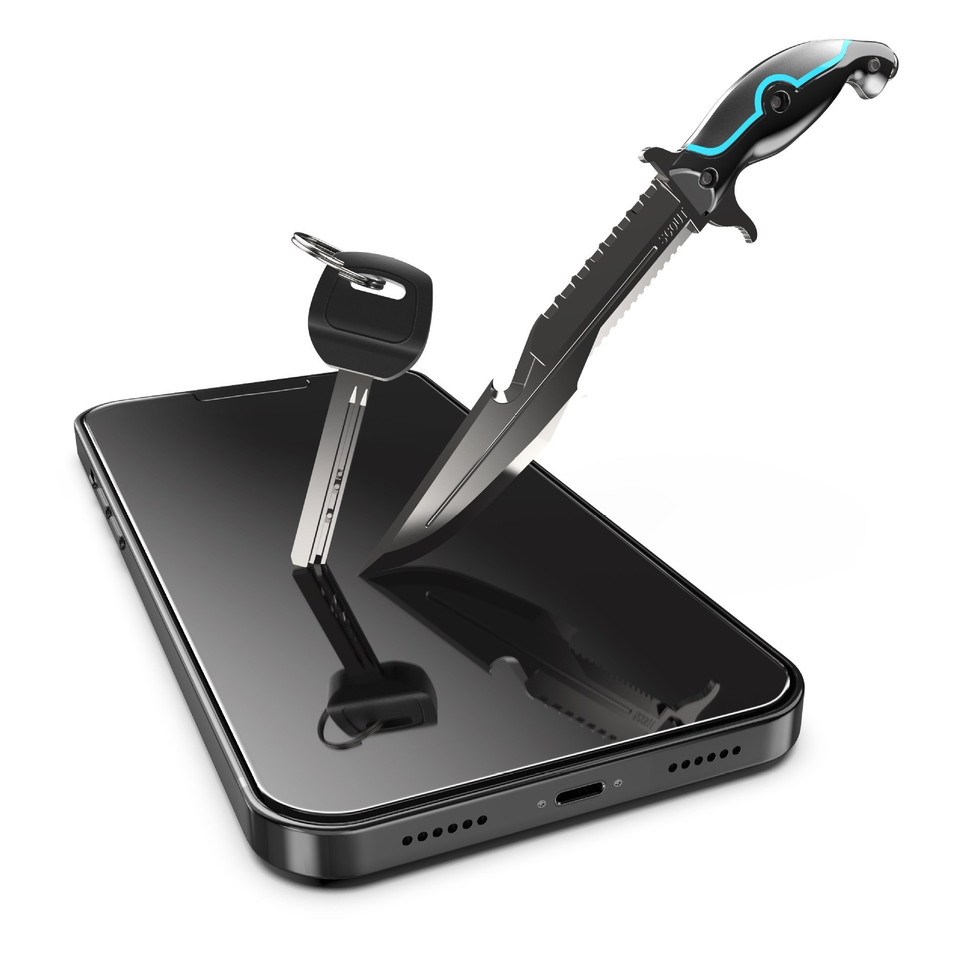 Set 2 folii sticla securizata cu sistem de montare usor si rapid compatibila cu Apple iPhone 13 / 13