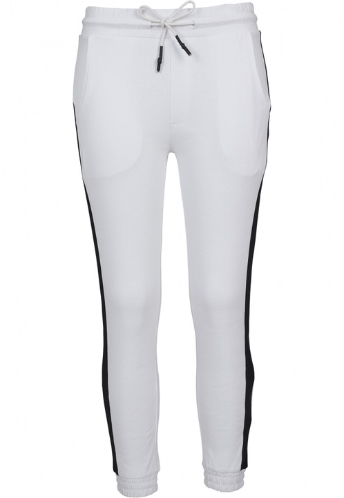 Pantaloni sport Interlock pentru Femei Urban Classics, Alb, XS