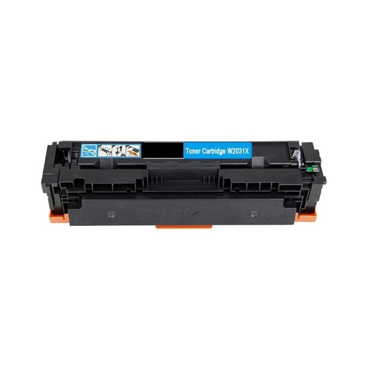 Toner Compatibil HP 415X / W2031X Cyan Albastru, 7500 pagini, CU CHIP,, HP Laaser Jet Pro M454dn, M454dw, HP Laaser Jet Pro MFP M479dw