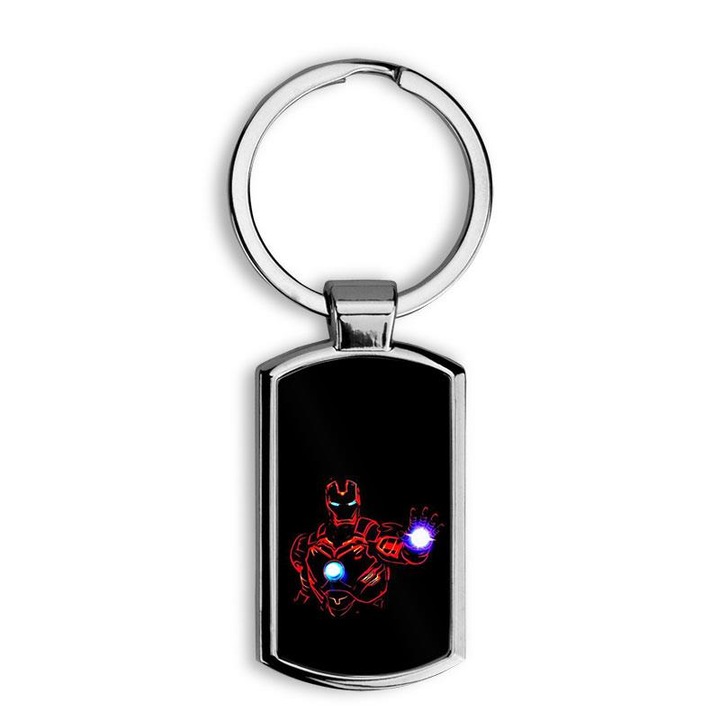 Breloc elegant din metal Mobiltokguru, Negru