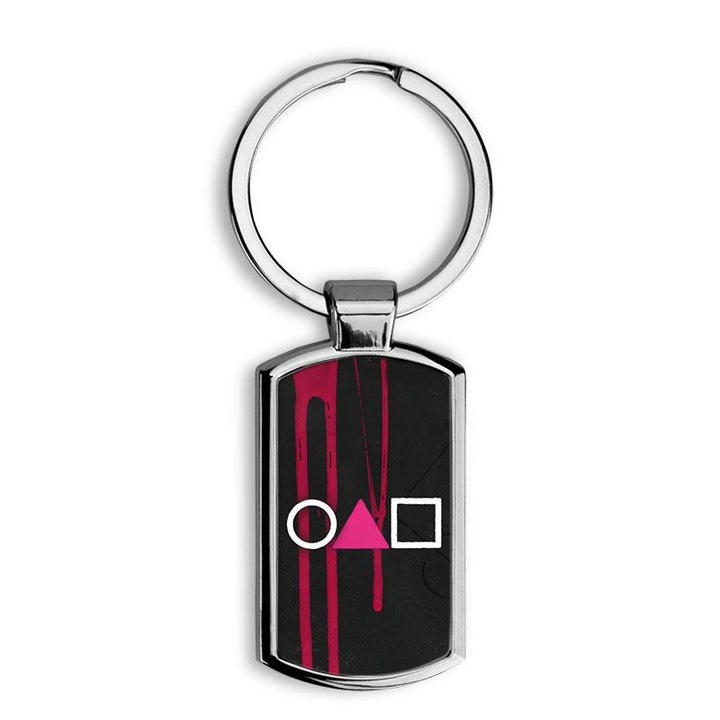 Squid Game 5 elegáns fém kulcstartó