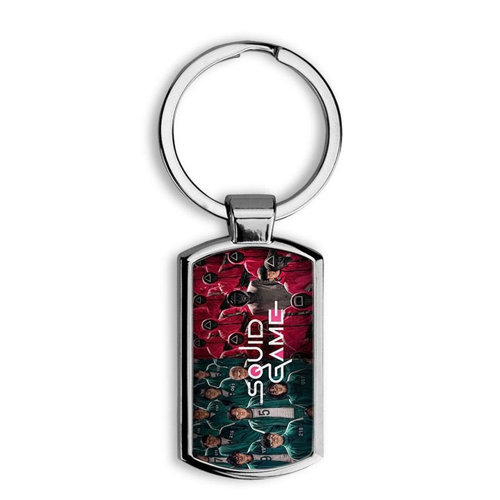 Squid Game 36 elegáns fém kulcstartó