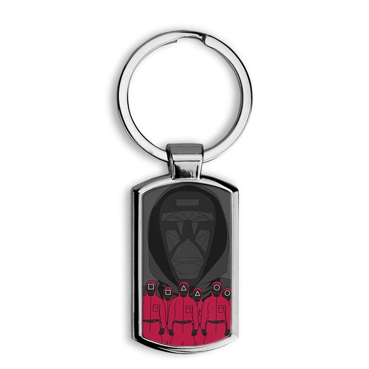 Squid Game 9 elegáns fém kulcstartó