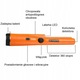 Детектор за метали, Gp Pointer Pro Pointer Pinpointer, 12 kHz, Оранжев