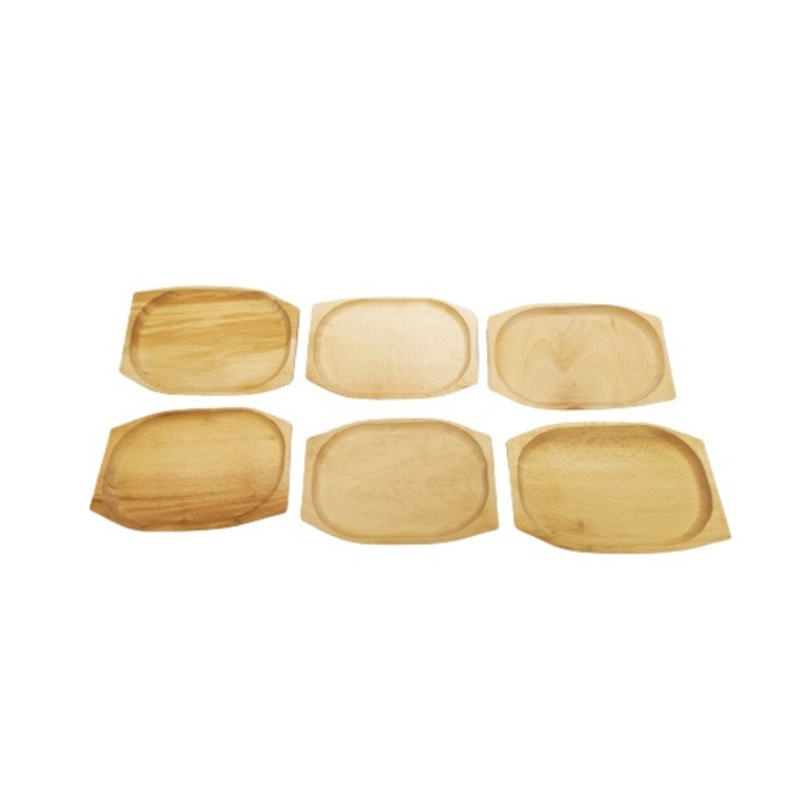 Set Farfurii, ArtKer, lemn, 6 bucati