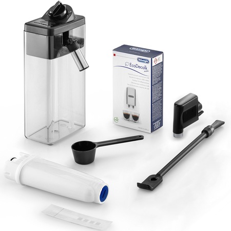 Espressor automat DE’LONGHI Dinamica ECAM 370.70.B, Carafa pentru lapte cu sistem LatteCrema, Rasnita metalica cu 13 setari, 1.8 l, 1450 W, 19 bari, Negru