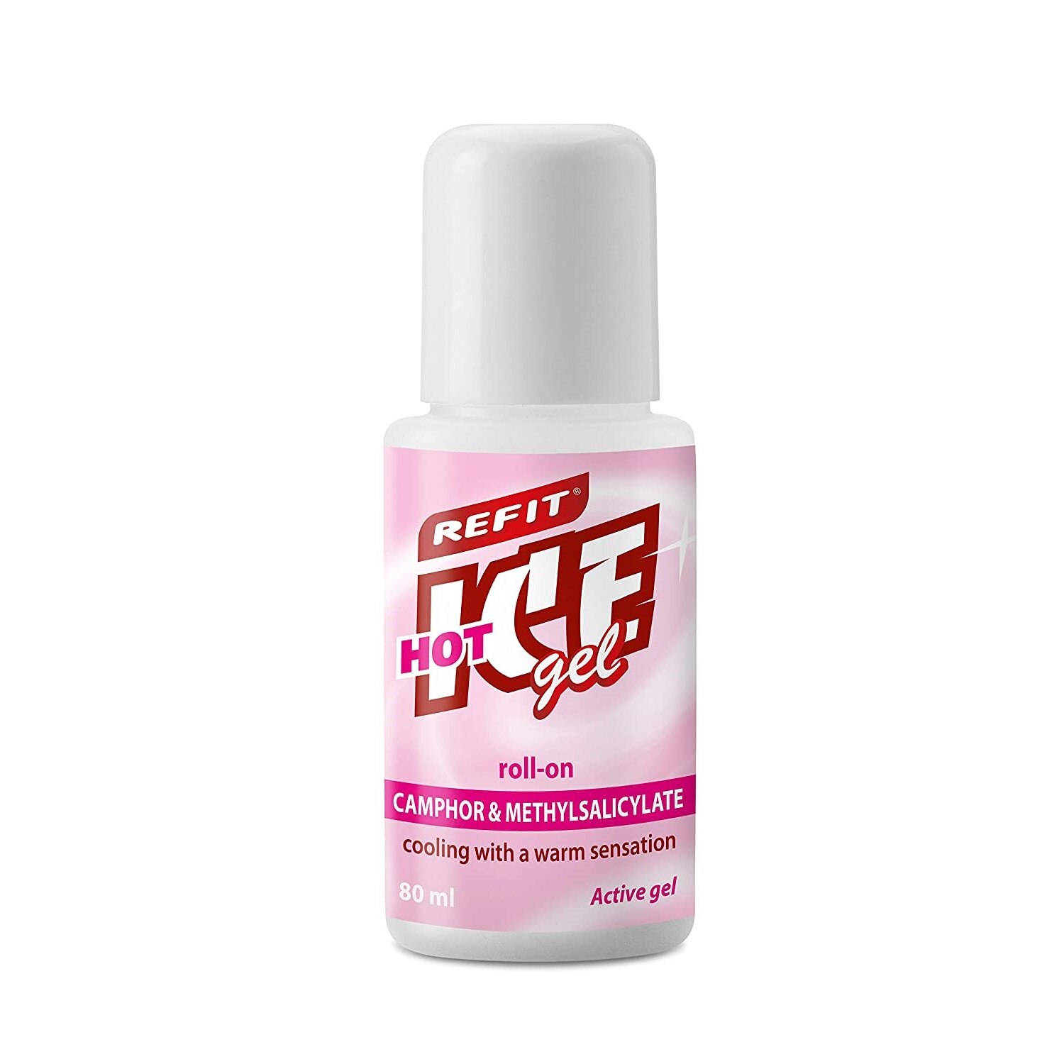 Загряващ гел Refit Ice Gel Camphor & Methyl Salicylate, Рол-он, 80ml ...