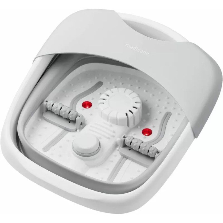 Масажна вана за крака Medisana FS 886 Foot Spa, Сгъваема, Функция затопляне, 500 W, До 45 размер на стъпалата, Сив