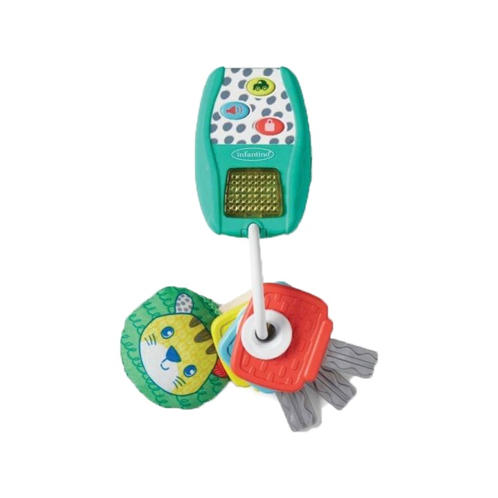 Jucarie cu muzica si lumini Infantino Key Set, jucarie, turcoaz