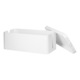 Organizator de cabluri VIRONE L CB-1/W, plastic, alb