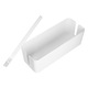 Organizator de cabluri VIRONE L CB-1/W, plastic, alb