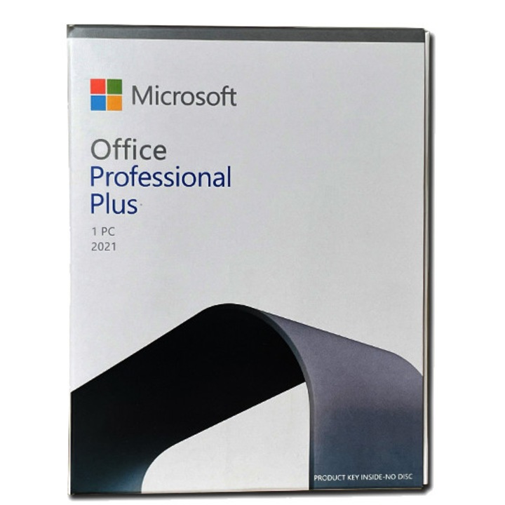 Microsoft Office 2021 Professional Plus, продажба на дребно, постоянен физически лиценз, 1 компютър, всички езици