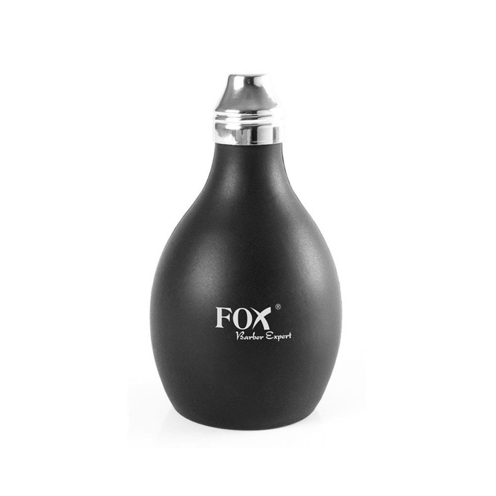 Recipient de cauciuc pentru pudra de talc FOX, Negru