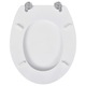 Комплект Тоалетни седалки с капаци vidaXL, 2 бр, МДФ, бели, 45 x 36 x 5 см