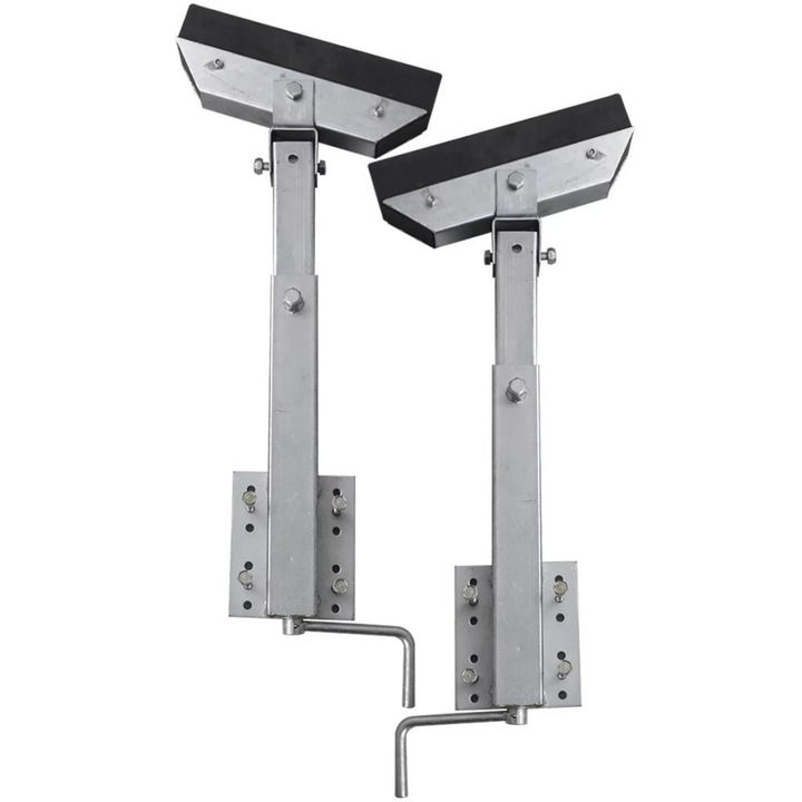 vidaXL 2 darabos csónak utánfutó tömör rudas orrkitámasztó szett 63-88 cm 141552