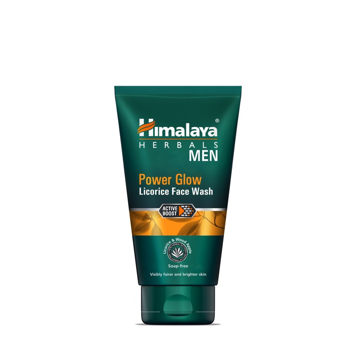 Лосион за почистване на лице Himalaya Herbals с женско биле Power Glow Men, 100 мл