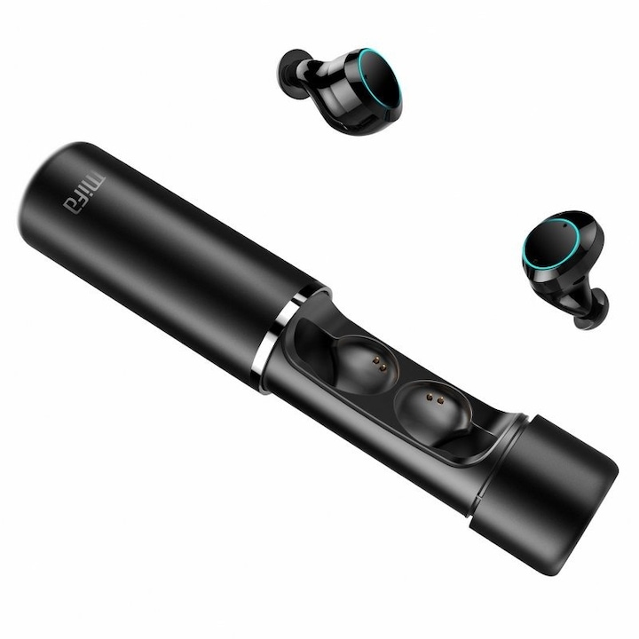 Casti JAYS t-Six, True Wireless, Bluetooth, In-Ear, Microfon, Negru