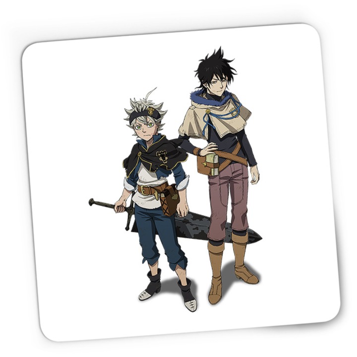 Mousepad Gaming Black Clover Asta Yuno Sword Magical World, 21x19 см