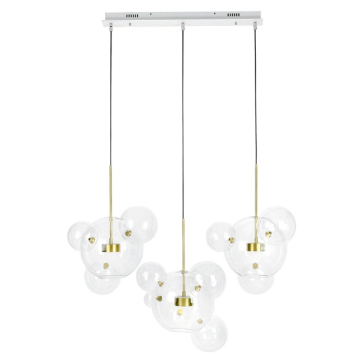 Пендел Calvin, стъкло/алуминий, 7W, LED, бял