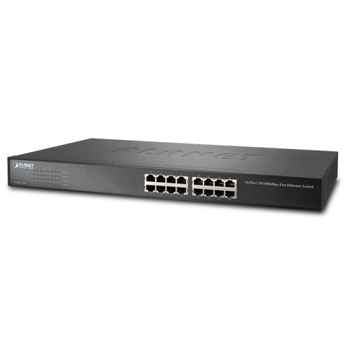 Switch PLANET FNSW-1601, 16-Port 10/100Mbs Fast Ethernet, 19