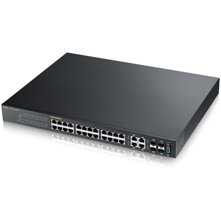 Kapcsoló Zyxel GS2210-24HP, 24 port, 10/100/1000 Mbps