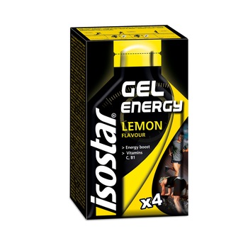 Gel energizant Isostar Energy Lemon, 4 x 35 g Gel energizant Isostar Energy Lemon, 4 x 35 g