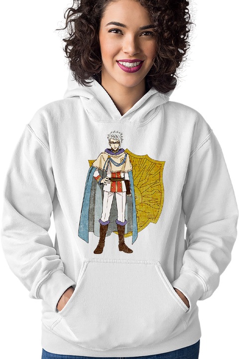 Hanorac dama, Black clover Klaus Lunettes Best Magician Glasses Cape, Alb
