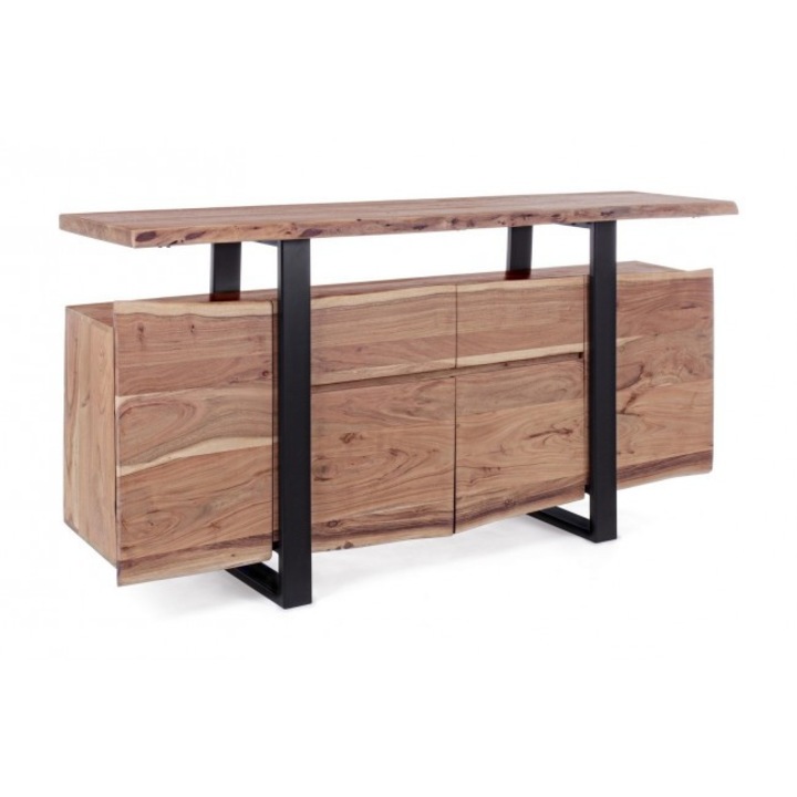 Comoda 4 usi lemn maro Artur 175x45x90 cm