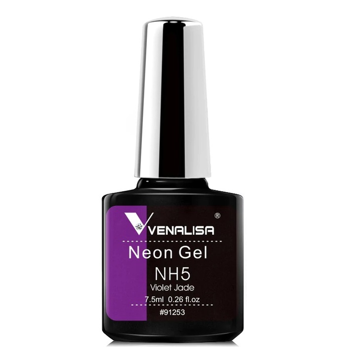 Oja semipermanenta, Neon Summer Vibes, Mov, Venalisa, 7.5 ml