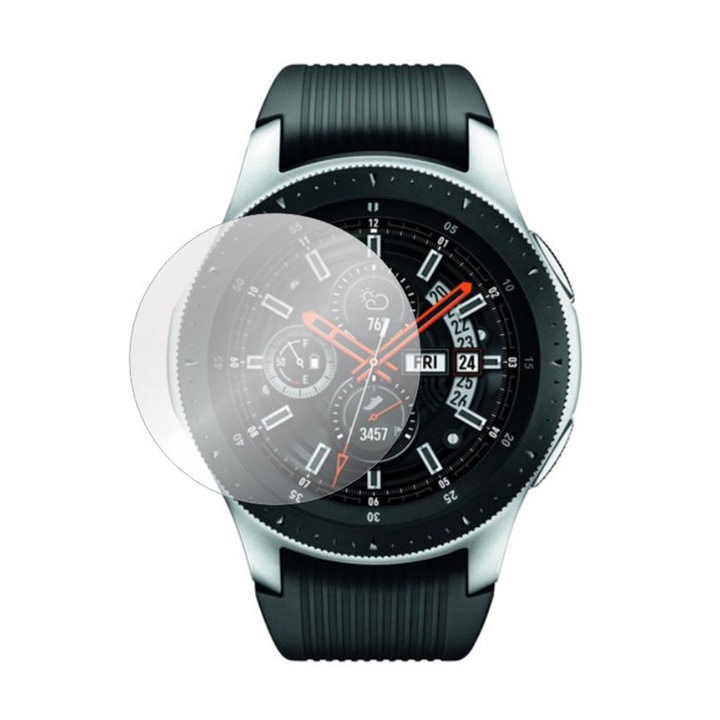 Folie de protectie pentru Samsung Galaxy Watch - 46 mm, Sticla Securizata Full HD, Instalare usoara, Ultra Protection