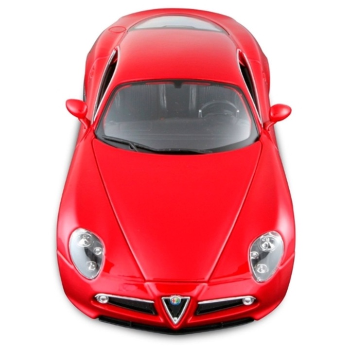 Modell autó Bburago Alfa 8C Competizione 2007 metál piros, 1:32