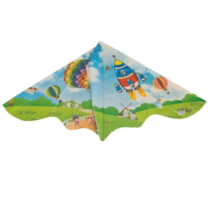 Tarka sárkány, hőlégballon modell, sárkányrepülő típus, 100 x 120cm, Dalimag