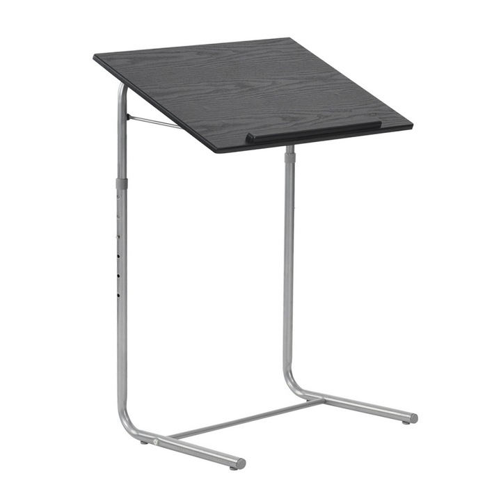 Masa pentru laptop Yana, negru + gri, 53 x 40 x 89 cm, 1C