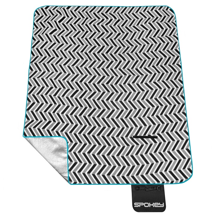 Одеяло за къмпинг / пикник Spokey Zigzag, водоустойчиво, 180 x 210 см
