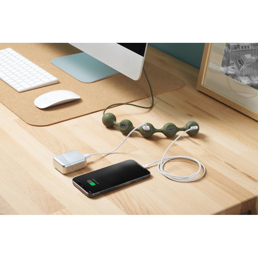 USB 2.0 хъб, 4 порта, 2x USB-A, 2x USB-C, плюс 1x USB-A конектор, Lexon ...
