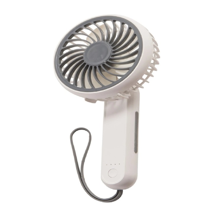 Ventilator portabil cu USB, 3W, 3 viteze, alb