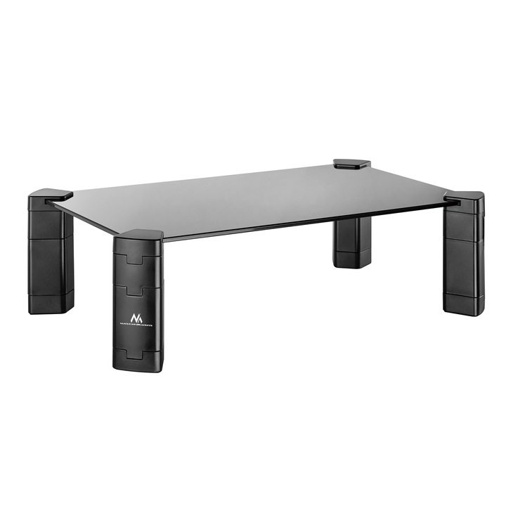 Maclean MC-934 monitorállvány, 40 x 24 cm, fekete