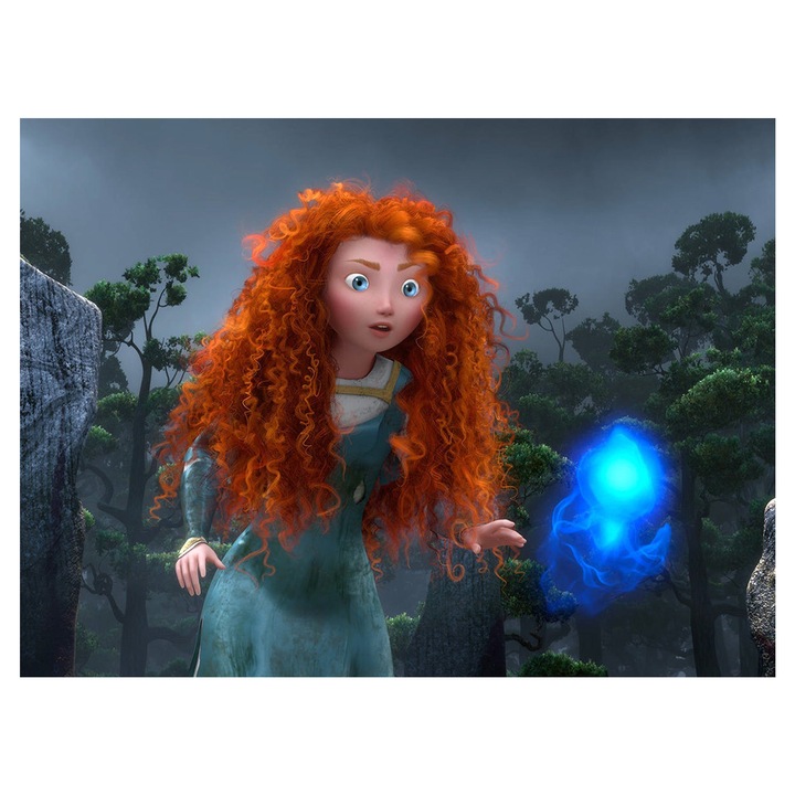 Kit pictura cu diamante 5D, Model Merida, 30x40 cm, Multicolor