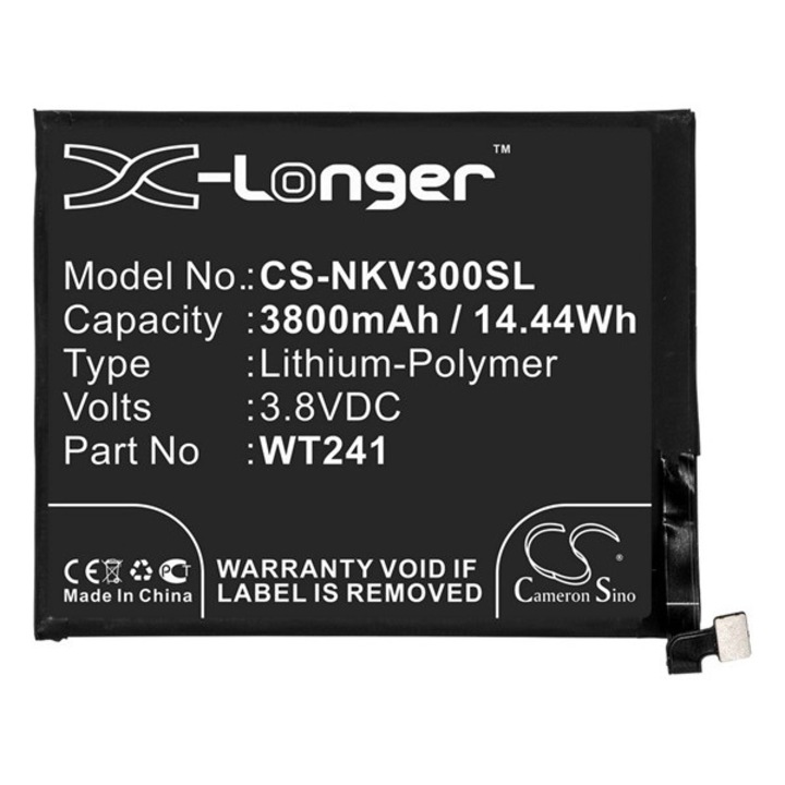 Cameron sino li-polymer akku (3,8v / 3800 mah, nokia wt241 kompatibilis), CS-NKV300SL, gyártói csomagolás