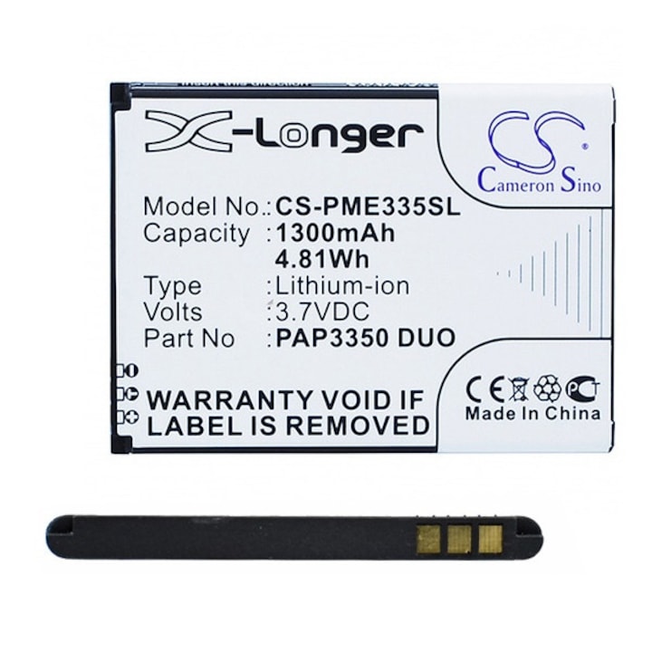 Cameron sino akku 1300 mah li-ion (pap3350 duo kompatibilis) prestigio multiphone 3350 duo