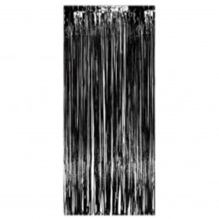 Partyfüggöny, 73X273cm, fekete