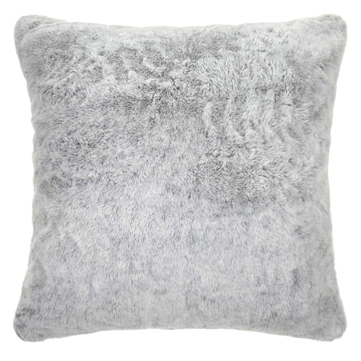 Fata de perna, Spod Igły i Nitki, Poliester, Pufoasa, 45 x 45 cm, Gri