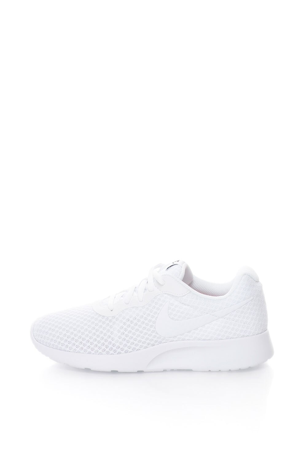 Nike, Pantofi sport unisex, cu insertii de plasa Tanjun 812655-110, Alb