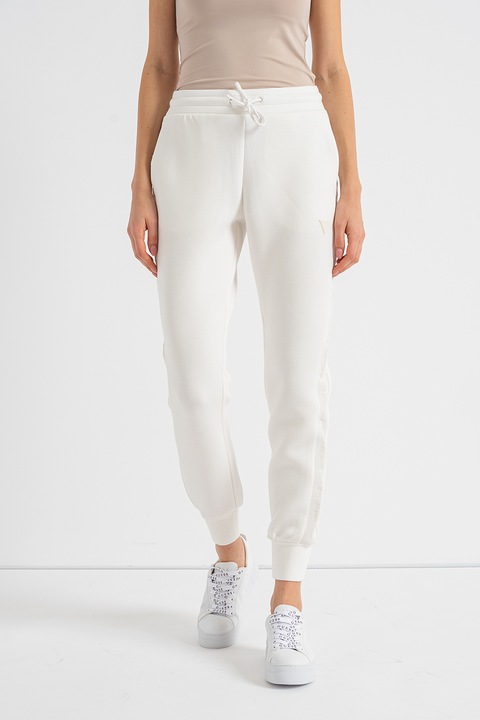 Guess, Szabadidőnadrág állítható derékrésszel, Törtfehér