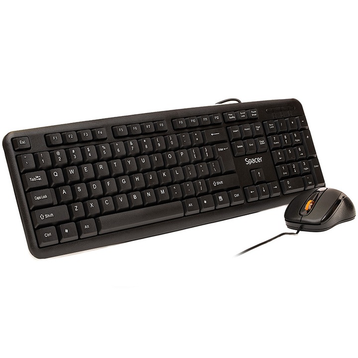 Комплект Жични Клавиатура + Мишка USB Spacer SPDS-S6201