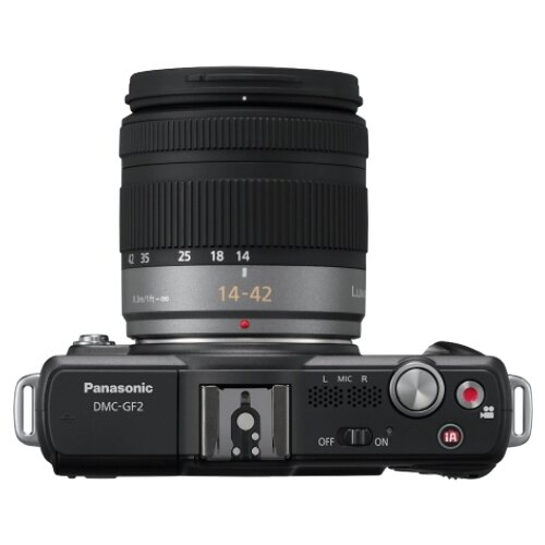 Panasonic DMC-GF2, 12.1MP, Black + Obiectiv 14-42mm, Black - eMAG.ro