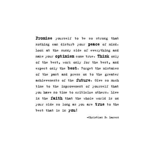 Felicitare - Promise Yourself