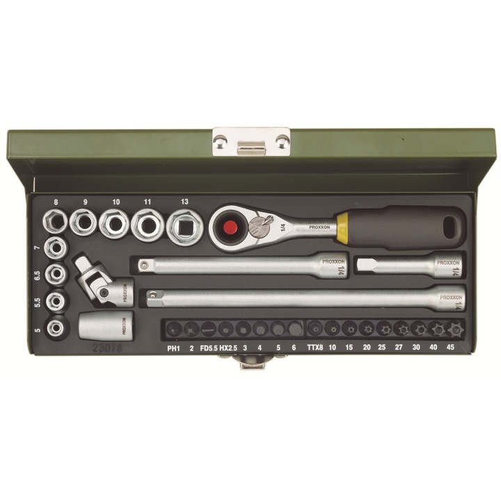 Trusa pentru ingineri 1/4", 32 piese, Proxxon 23078
