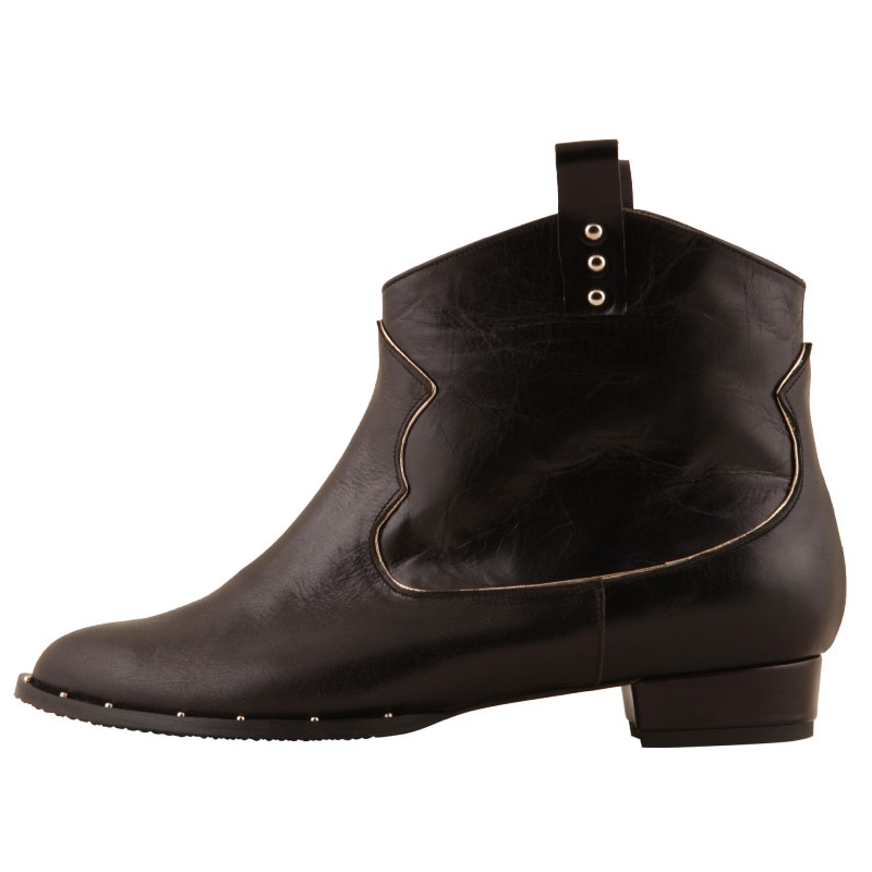 Ghete Negru de dama Hotstepper Western Silverlines, Negru