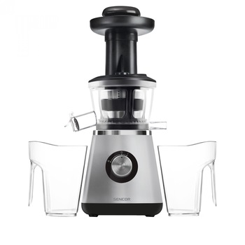 Storcator de fructe si legume Sencor SSJ 4041BK, 400W, 60 rpm, 0.8 l, Argintiu Storcator de fructe si legume Sencor SSJ 4041BK, 400W, 60 rpm, 0.8 l, Argintiu